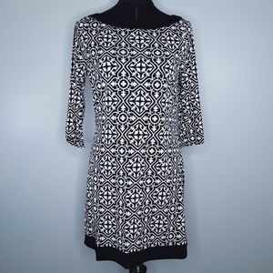 White House Black Market Pattern Shift Dress